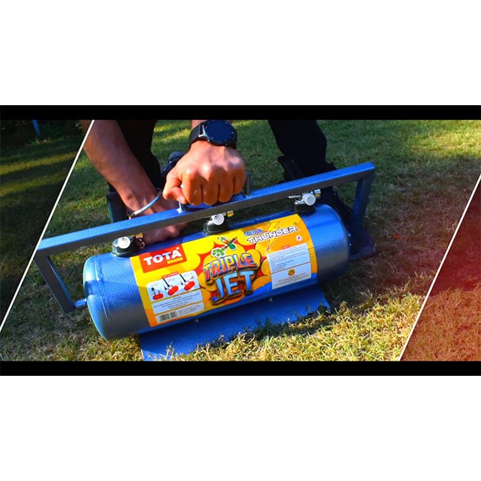POWDER PARTY LAUNCHER - Dual CO2 Powered Holi-Powder Cannon 